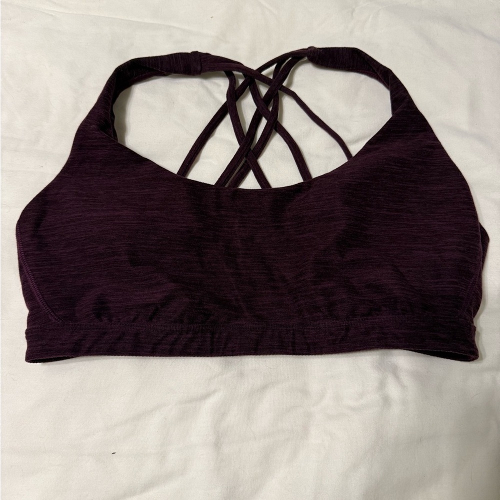 Victoria's Secret Strappy Cross-Back Bralette in Plum